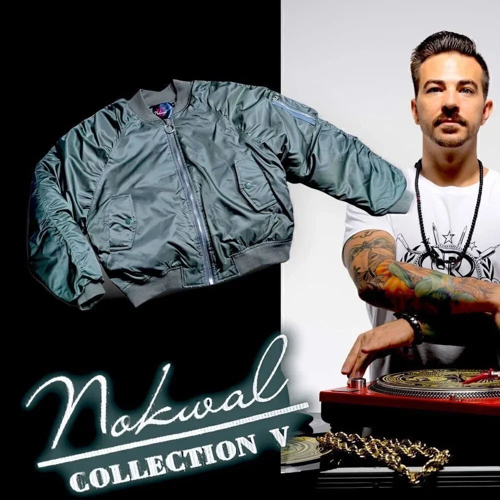 NOKWAL Collection V BOMBER JACKET Military Green Mens Medium